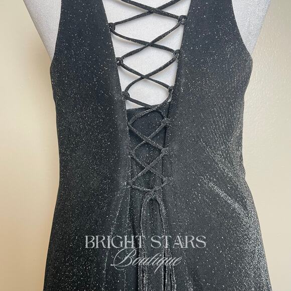 Extremely Rare Sparkle Lace Up Back Dress ASO Rachel Green Friends NWT DEADSTOCK - Picture 8 of 10